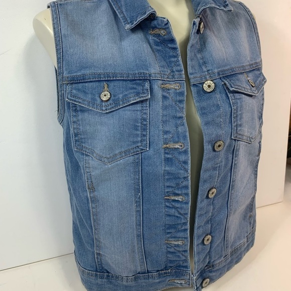 NWT Only Jean "Go West" Denim Vest - Picture 2 of 4